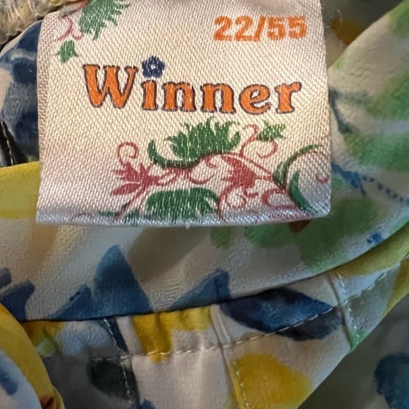 WINNER BRAND GIRLS FLORAL DRESS IN YELLOW & BLUES SIZE 18-24 MONTHS - Picture 6 of 8